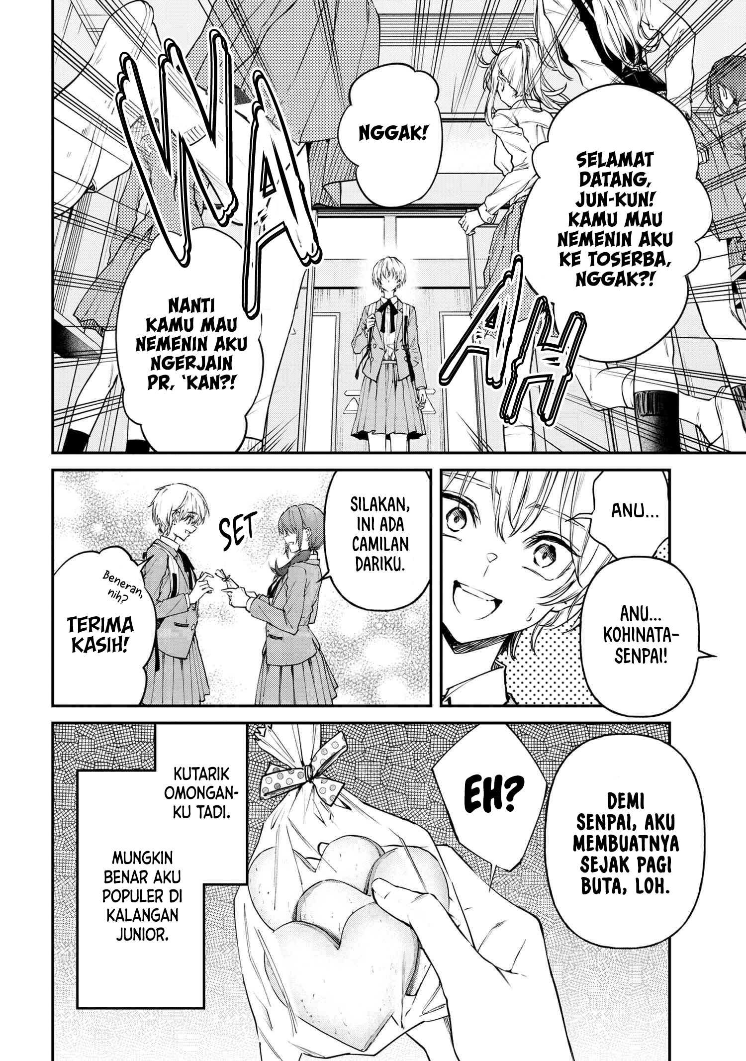 Makoto-senpai no Mae dewa Kakkotsukerarenai! Chapter 2 - halaman 2