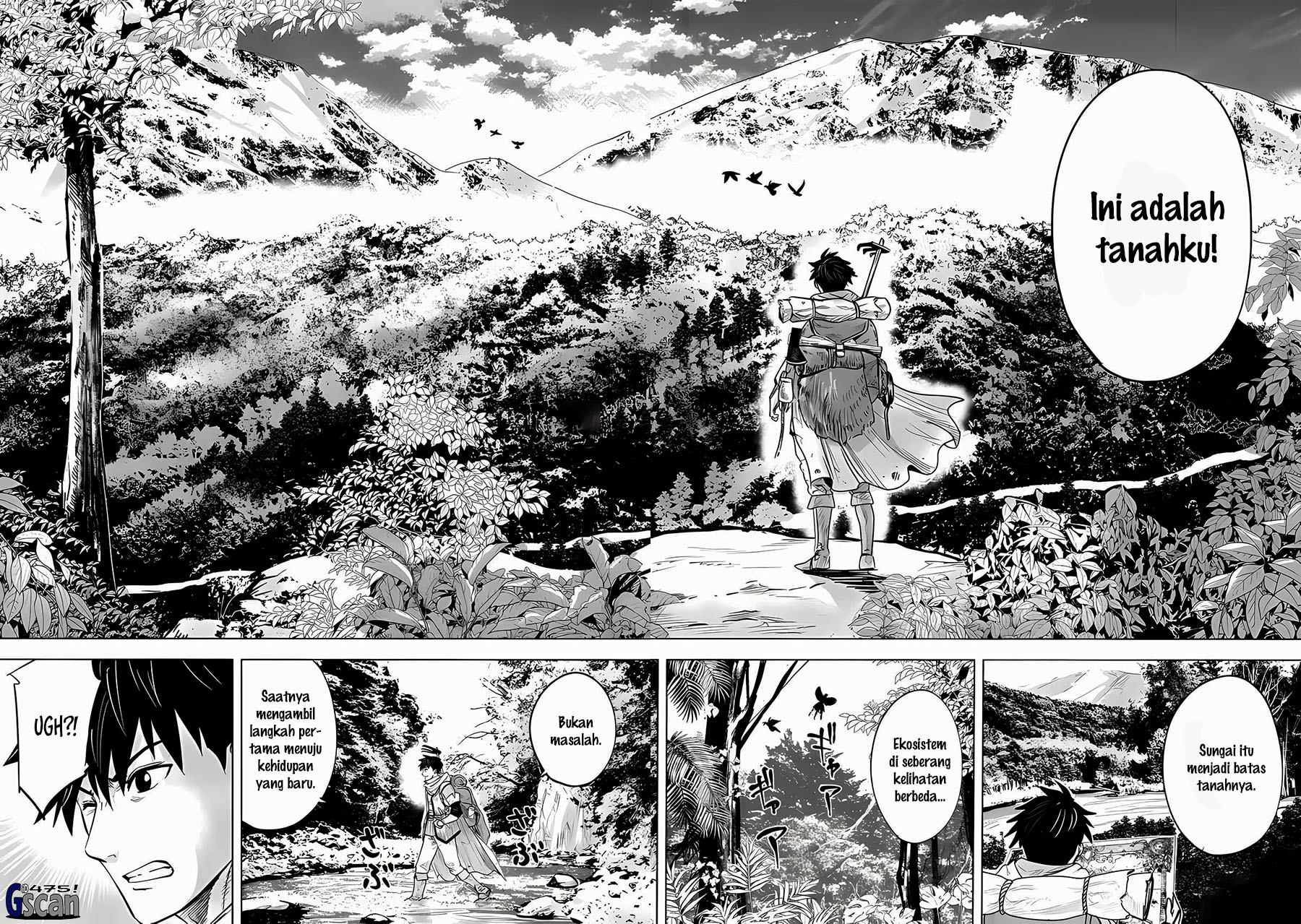 Makyou Seikatsu: Gakeppuchi Boukensha ga Hikikomoru ni wa Hirosugiru Chapter 1.1 - halaman 17