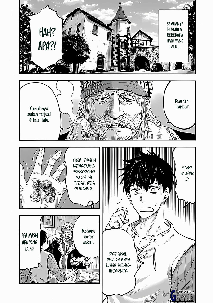 Makyou Seikatsu: Gakeppuchi Boukensha ga Hikikomoru ni wa Hirosugiru Chapter 1.1 - halaman 4