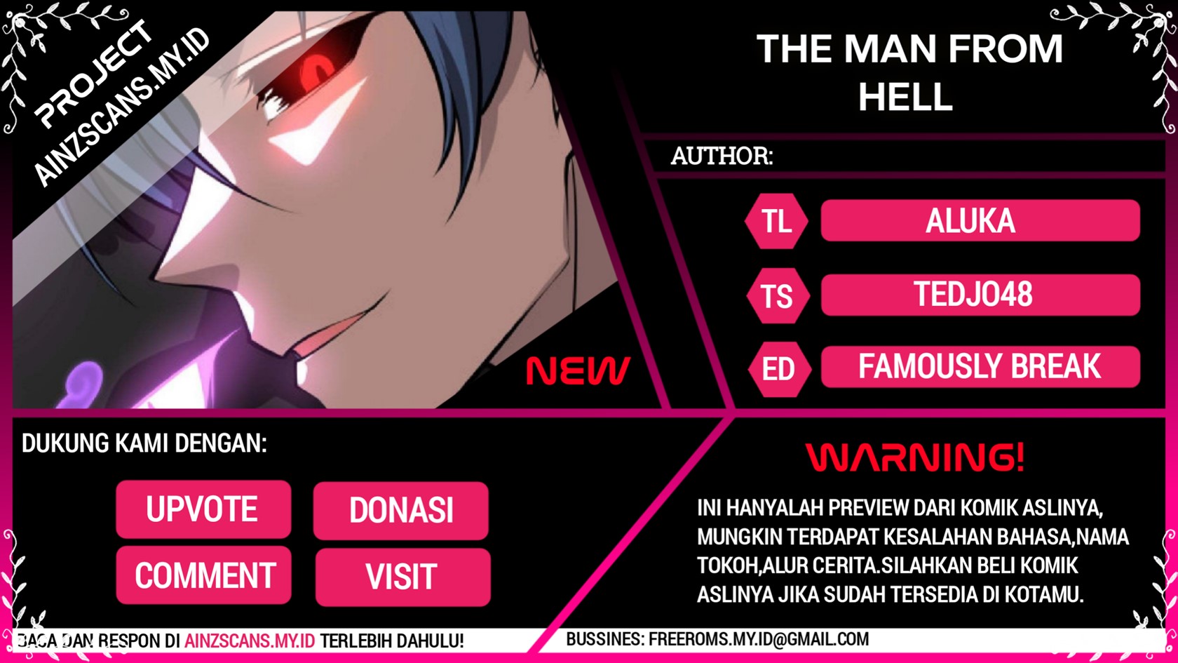 Man From Hell Chapter 21 - halaman 1