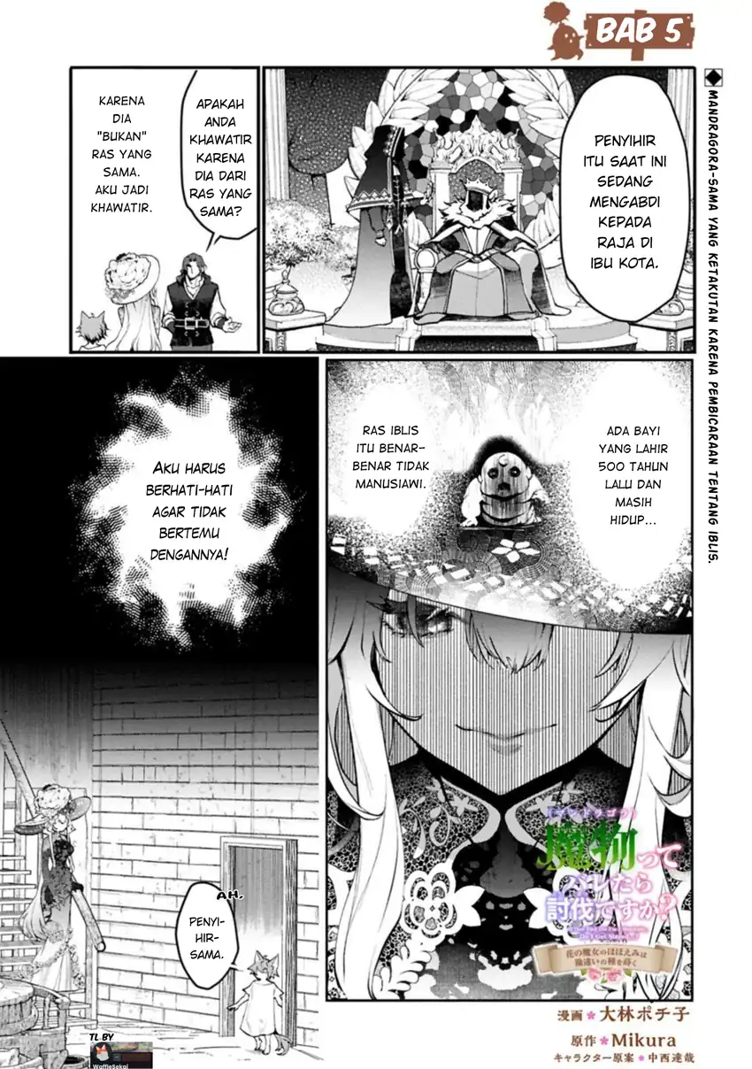 Mandragora tte Baretara Toubatsu desu ka?: Hana no Majo no Hohoemi wa Kanchigai no Tane o Maku Chapter 5.1 - halaman 3