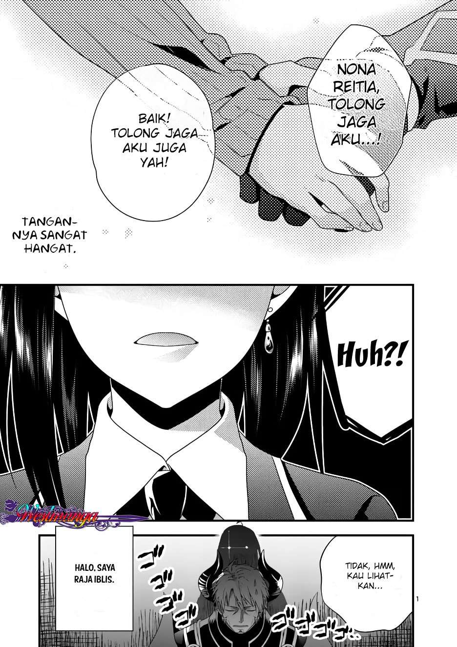 Maou desu Onna Yuusha no Hahaoya to Saikon Shita no de Onna Yuusha ga Giri no Musume ni Narimashita Chapter 2 - halaman 1
