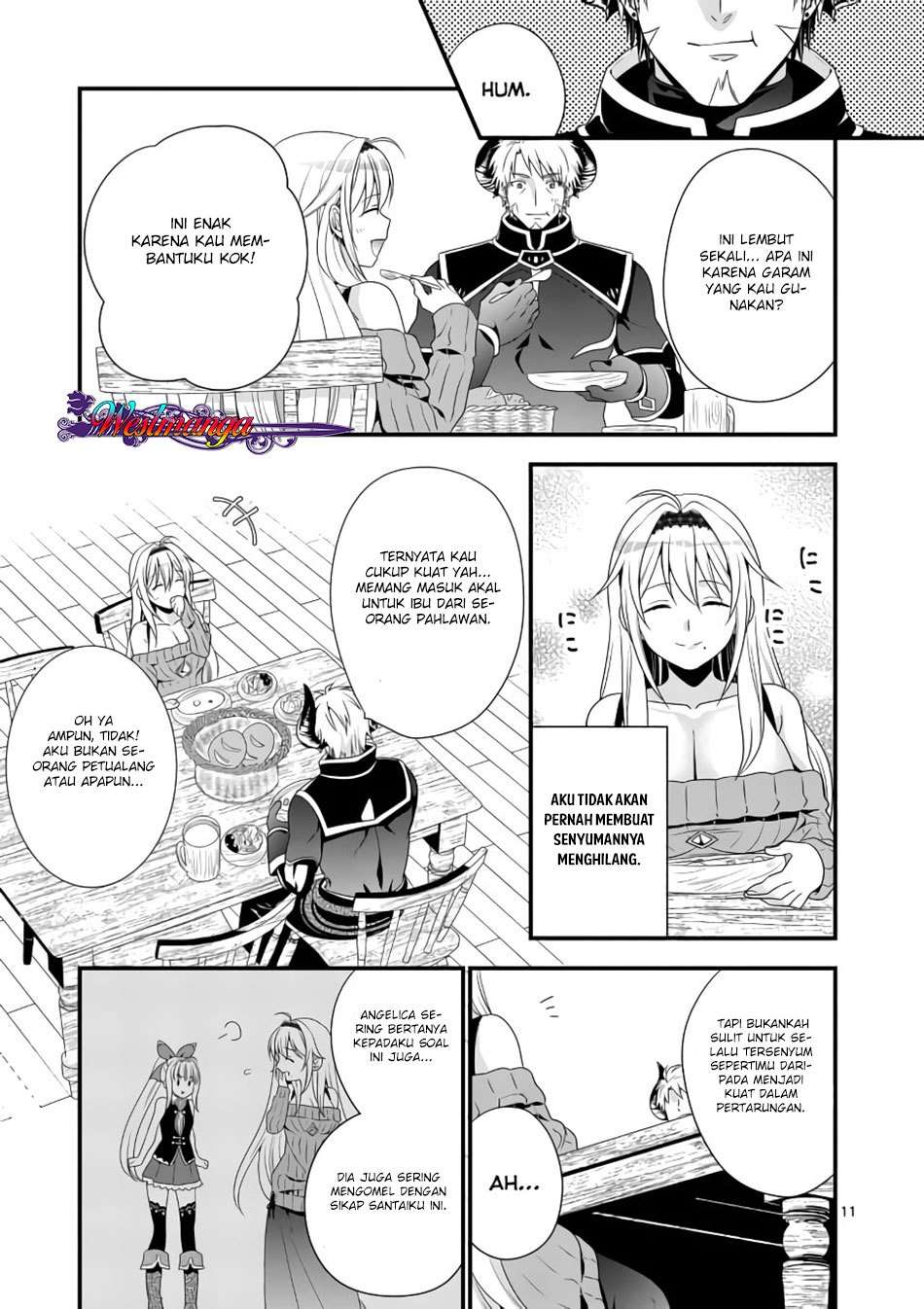 Maou desu Onna Yuusha no Hahaoya to Saikon Shita no de Onna Yuusha ga Giri no Musume ni Narimashita Chapter 2 - halaman 13
