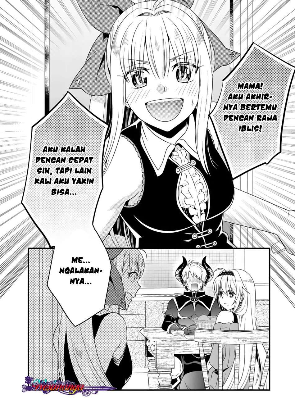 Maou desu Onna Yuusha no Hahaoya to Saikon Shita no de Onna Yuusha ga Giri no Musume ni Narimashita Chapter 2 - halaman 16