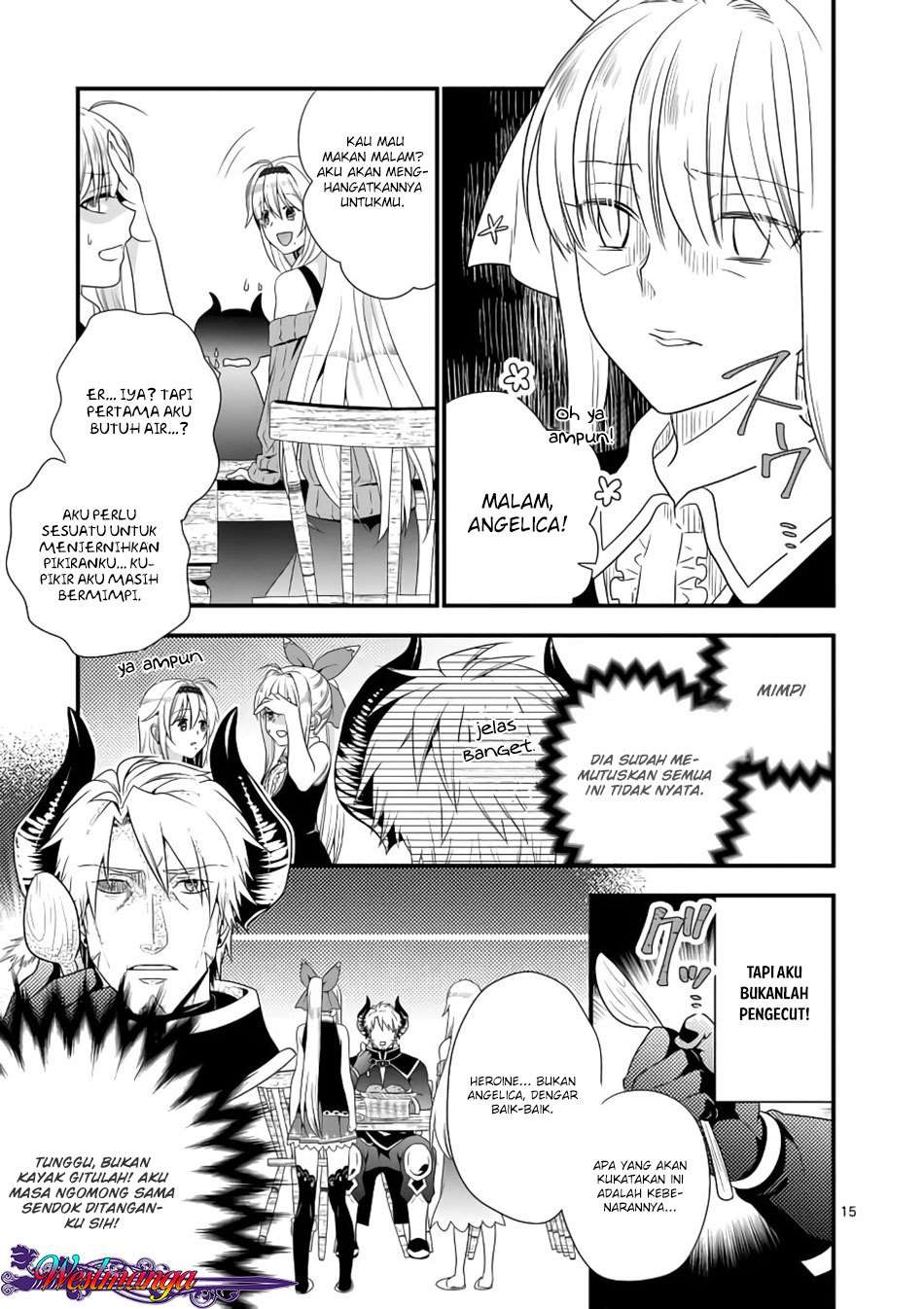 Maou desu Onna Yuusha no Hahaoya to Saikon Shita no de Onna Yuusha ga Giri no Musume ni Narimashita Chapter 2 - halaman 17