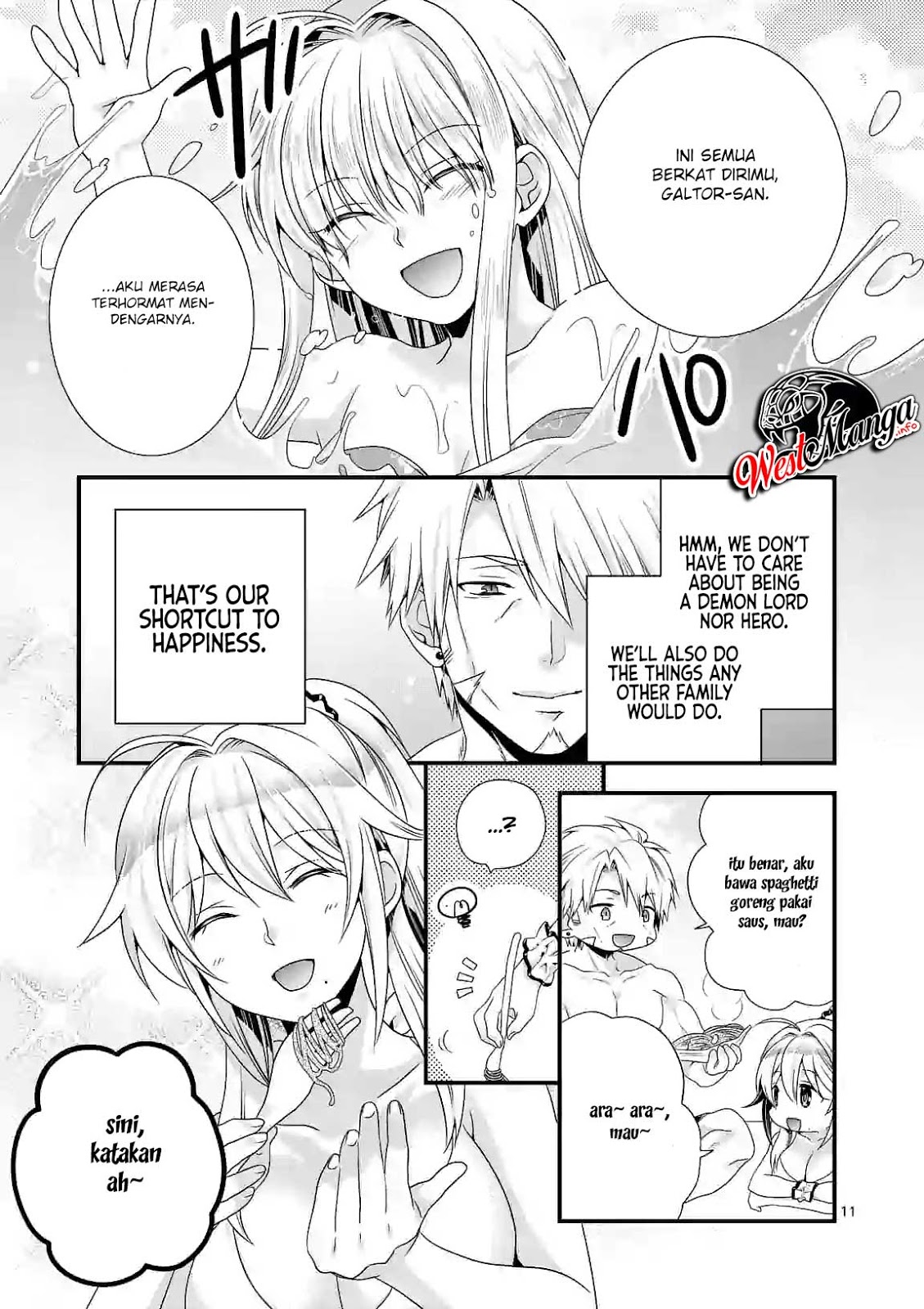 Maou desu Onna Yuusha no Hahaoya to Saikon Shita no de Onna Yuusha ga Giri no Musume ni Narimashita Chapter 23 - halaman 14