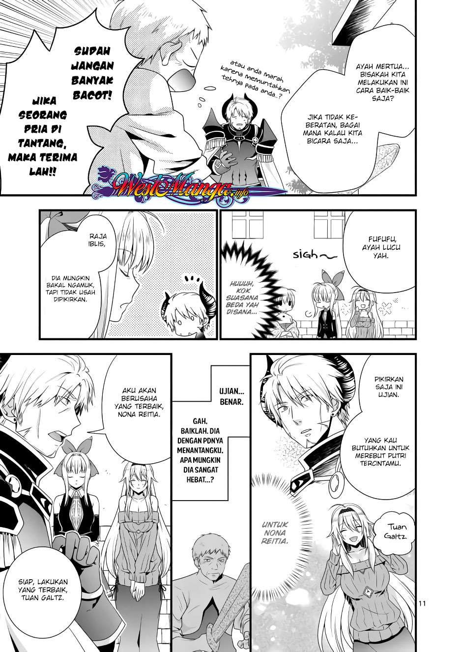 Maou desu Onna Yuusha no Hahaoya to Saikon Shita no de Onna Yuusha ga Giri no Musume ni Narimashita Chapter 8 - halaman 12