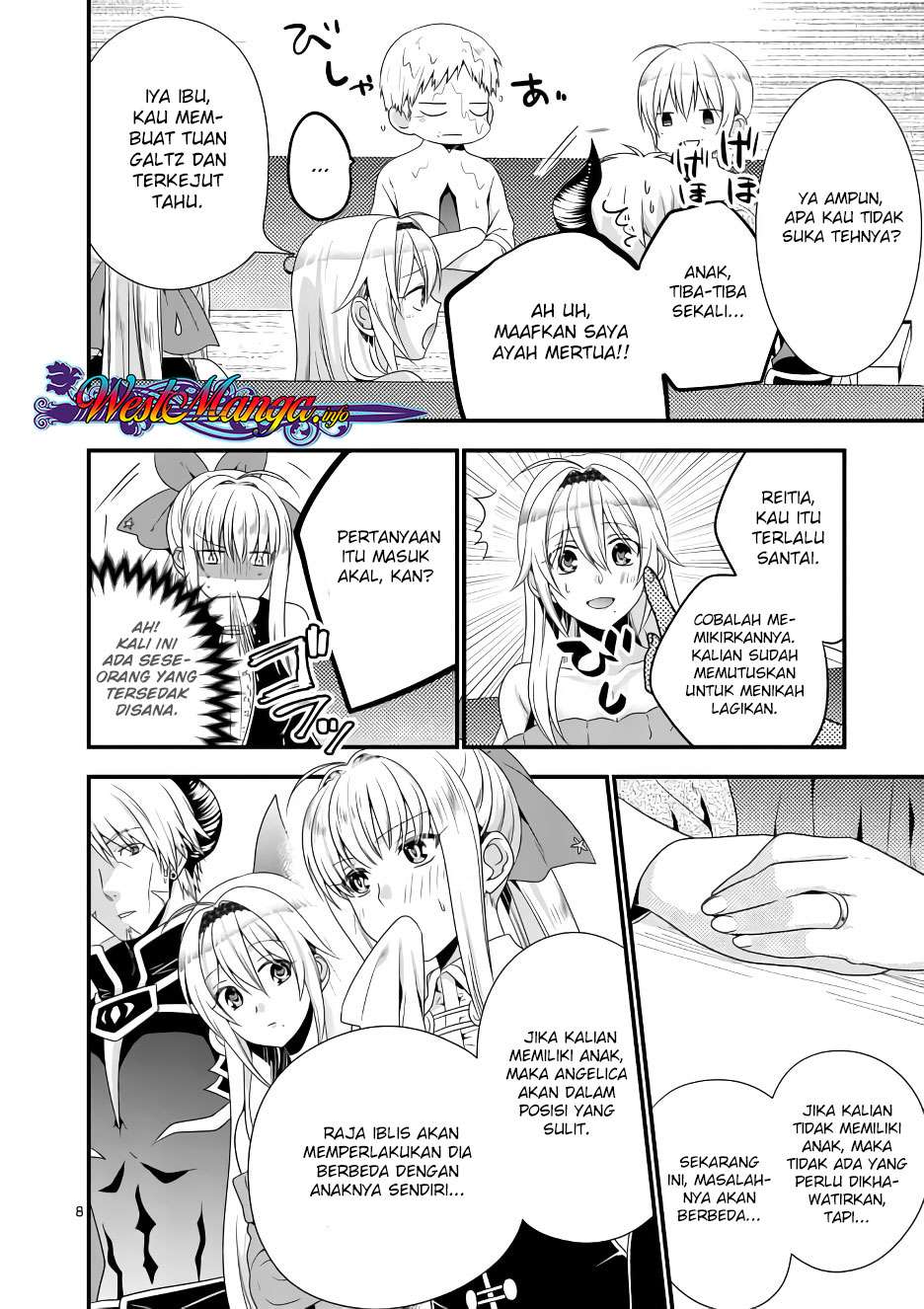 Maou desu Onna Yuusha no Hahaoya to Saikon Shita no de Onna Yuusha ga Giri no Musume ni Narimashita Chapter 8 - halaman 8