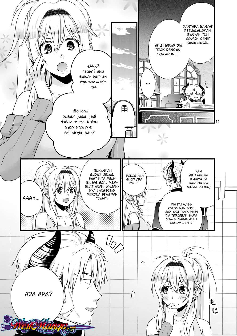 Maou desu Onna Yuusha no Hahaoya to Saikon Shita no de Onna Yuusha ga Giri no Musume ni Narimashita Chapter 9 - halaman 12
