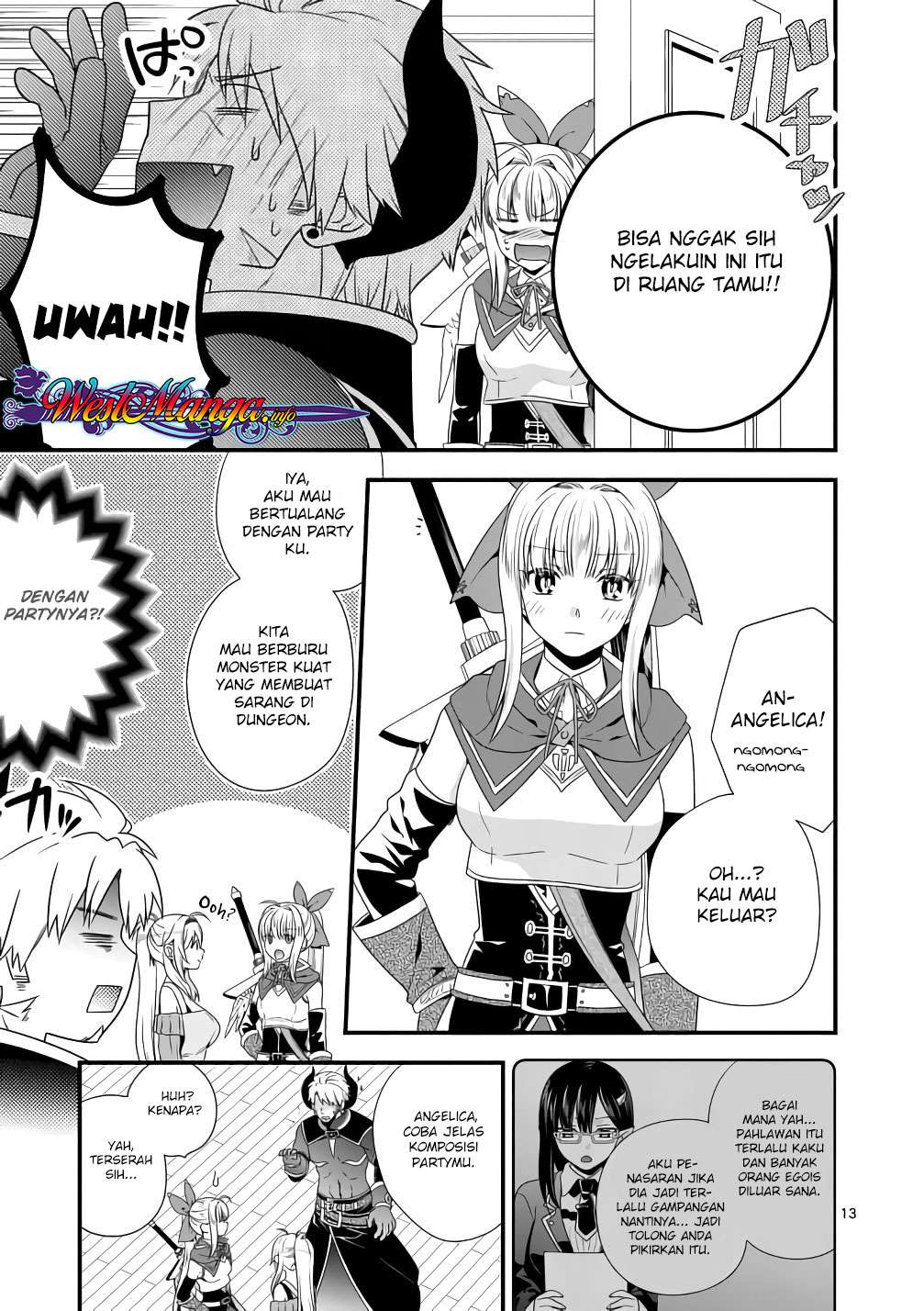 Maou desu Onna Yuusha no Hahaoya to Saikon Shita no de Onna Yuusha ga Giri no Musume ni Narimashita Chapter 9 - halaman 14