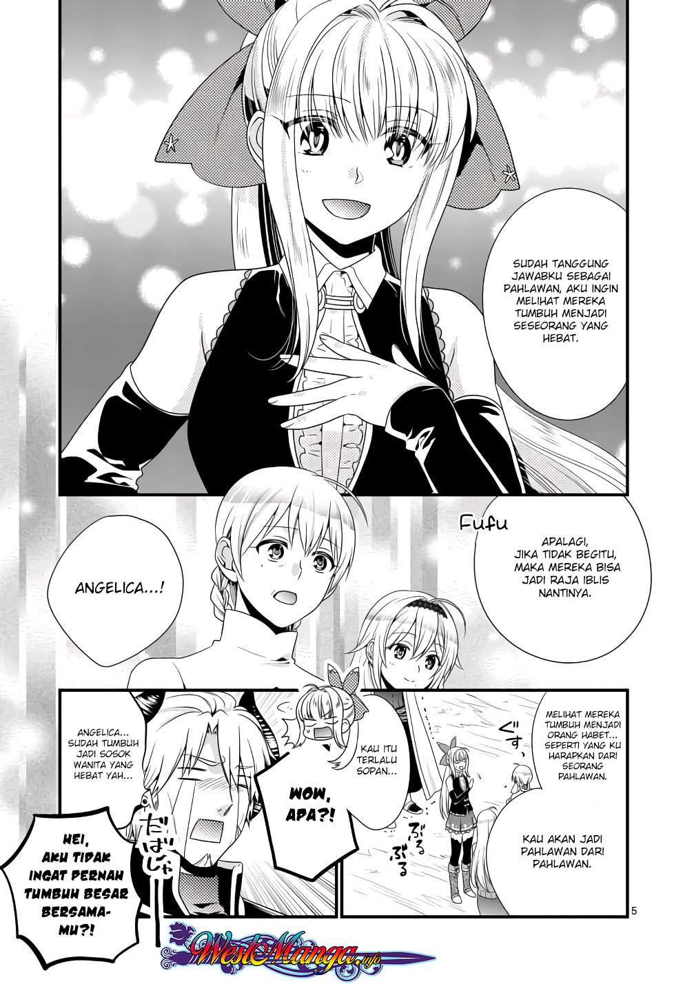 Maou desu Onna Yuusha no Hahaoya to Saikon Shita no de Onna Yuusha ga Giri no Musume ni Narimashita Chapter 9 - halaman 5