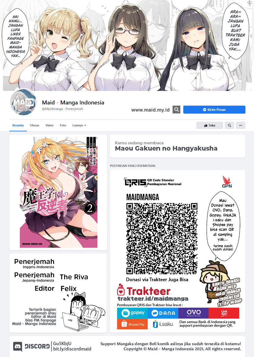 Maou Gakuen no Hangyakusha Chapter 20 - halaman 2
