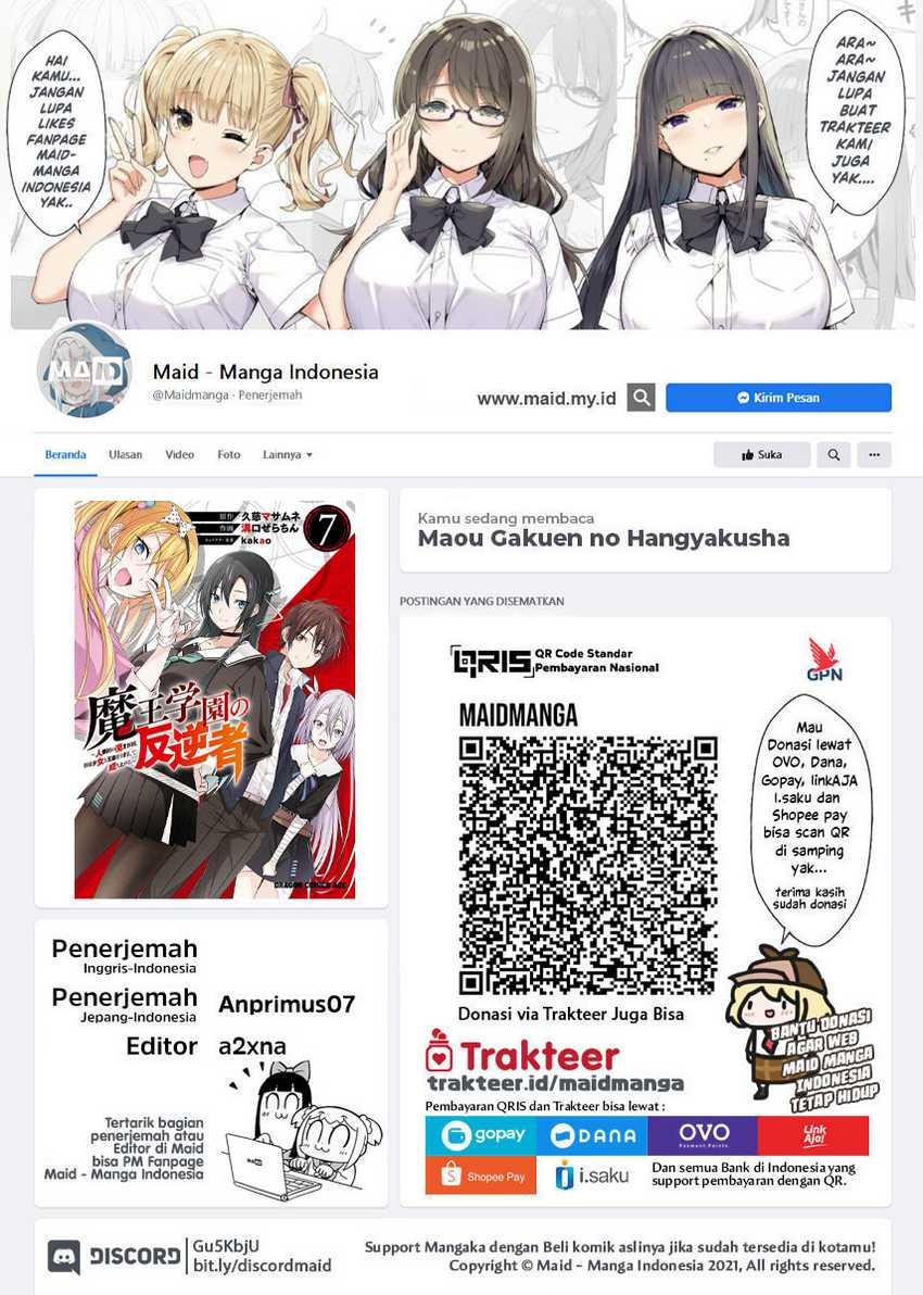 Maou Gakuen no Hangyakusha Chapter 49 - halaman 2