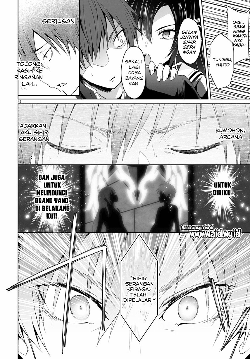 Maou Gakuen no Hangyakusha: Jinrui Hatsu no Maou Kouhou, Kenzoku Shoujo to Ouza wo Mezashite Nariagaru Chapter 1 - halaman 41