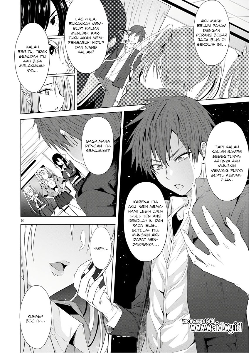 Maou Gakuen no Hangyakusha: Jinrui Hatsu no Maou Kouhou, Kenzoku Shoujo to Ouza wo Mezashite Nariagaru Chapter 3 - halaman 11