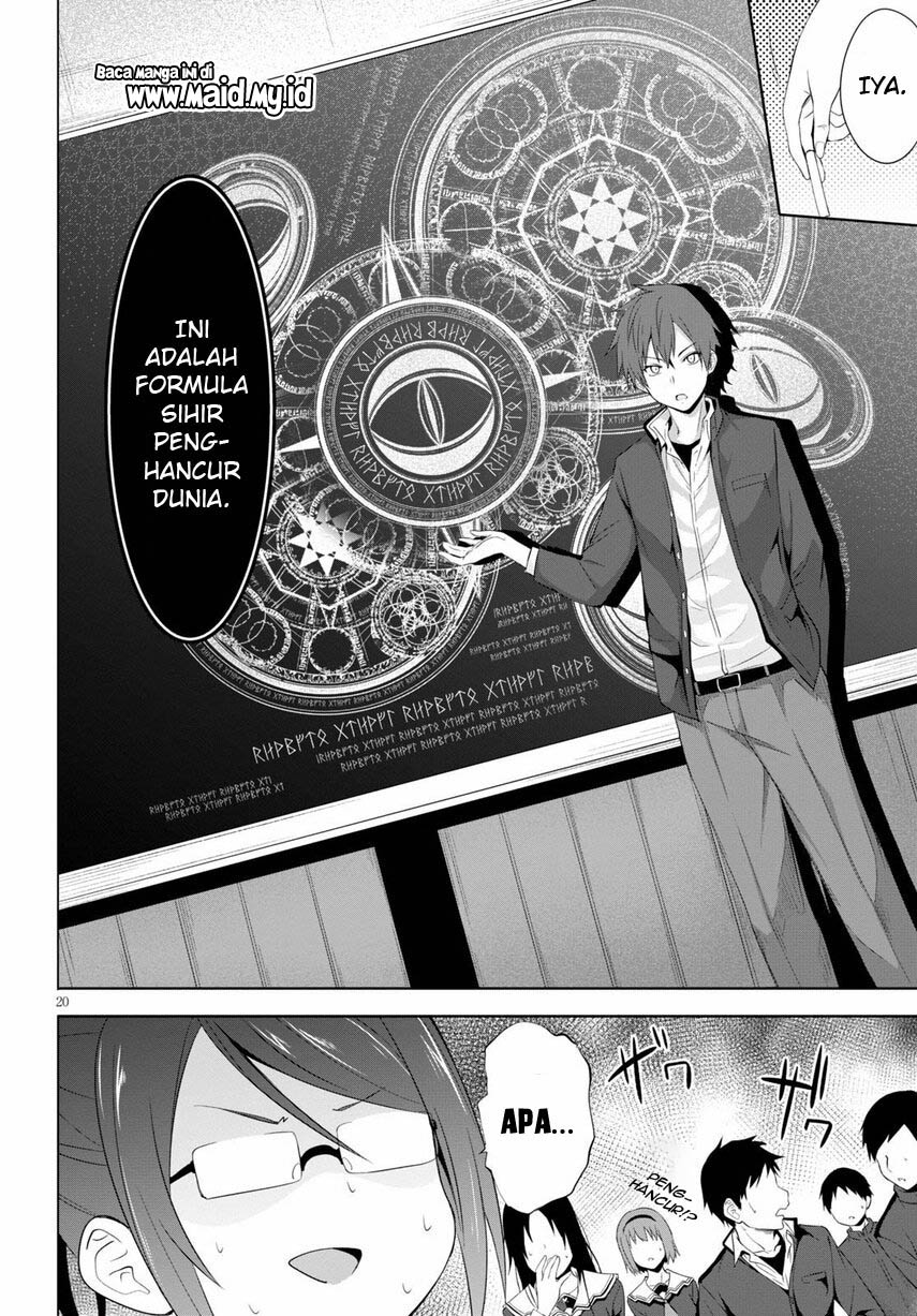 Maou Gakuen no Hangyakusha: Jinrui Hatsu no Maou Kouhou, Kenzoku Shoujo to Ouza wo Mezashite Nariagaru Chapter 4 - halaman 21