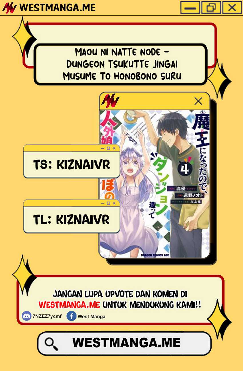 Maou ni Natta node, Dungeon Tsukutte Jingai Musume to Honobono suru Chapter 82.2 - halaman 1