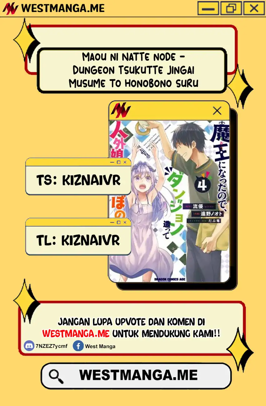 Maou ni Natta node, Dungeon Tsukutte Jingai Musume to Honobono suru Chapter 85.2 - halaman 1