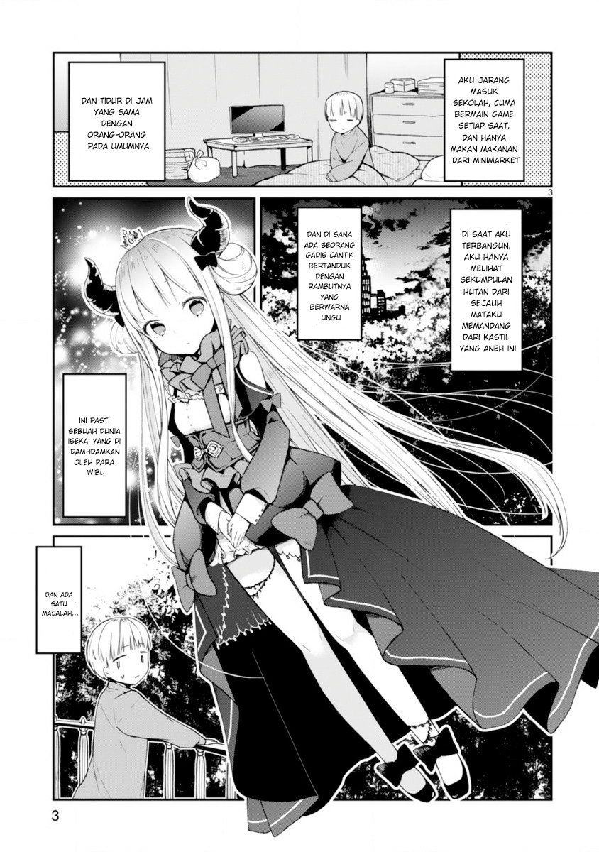 Maou-sama ni Shoukan sareta kedo Kotoba ga Tsuujinai. Chapter 1 - halaman 3
