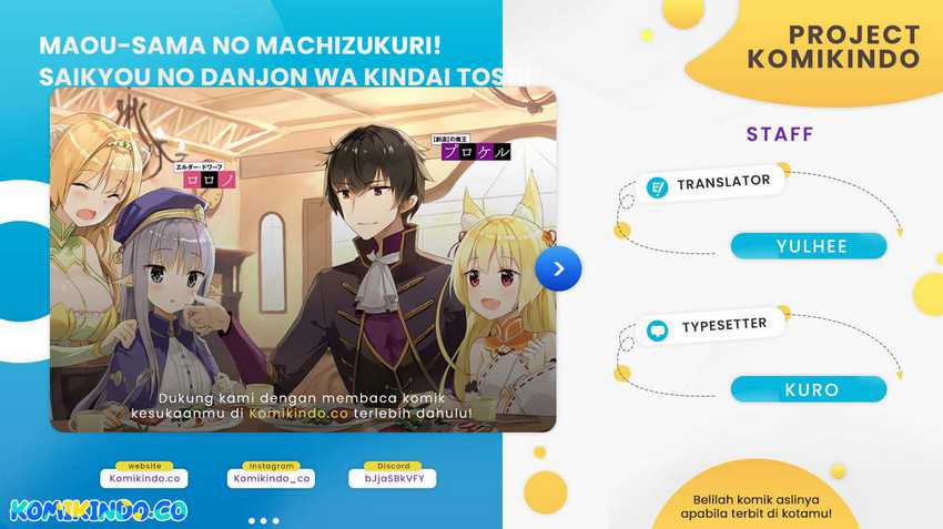 Maou-sama no Machizukuri! ~Saikyou no Danjon wa Kindai Toshi~ Chapter 36 - halaman 1