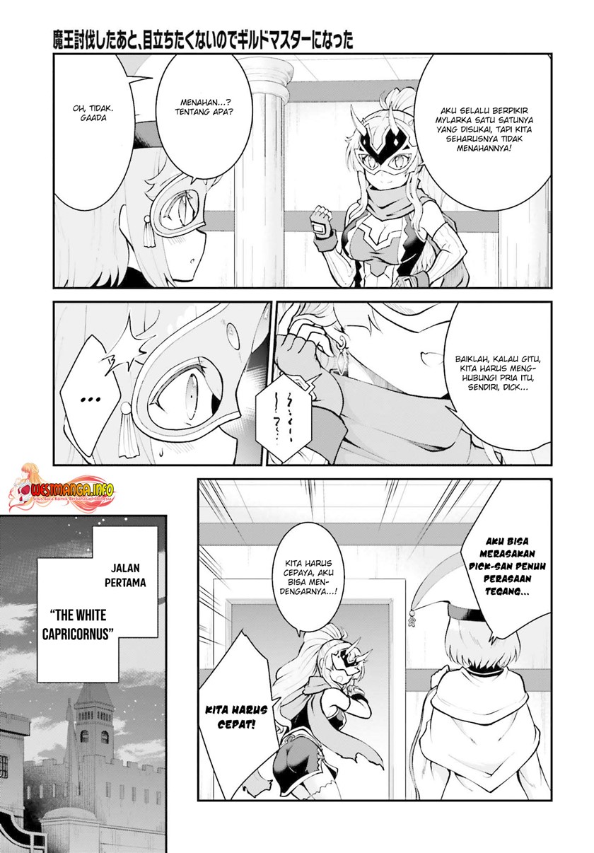 Maou Toubatsu shita Ato, Medachitakunai node Guild Master ni Natta Chapter 30 - halaman 28
