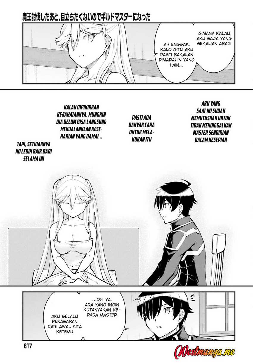 Maou Toubatsu shita Ato, Medachitakunai node Guild Master ni Natta Chapter 34 - halaman 20