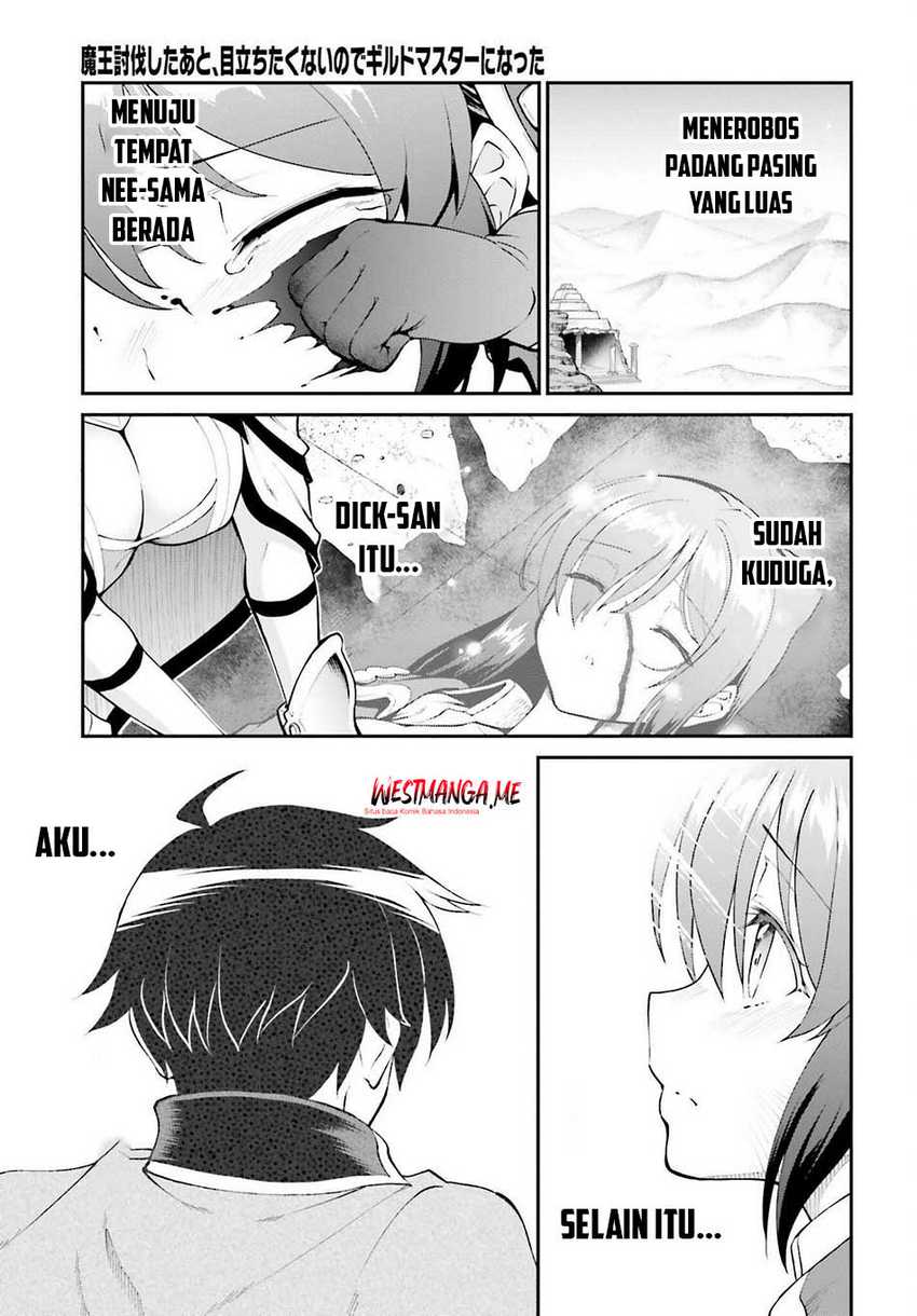 Maou Toubatsu shita Ato, Medachitakunai node Guild Master ni Natta Chapter 43 - halaman 11