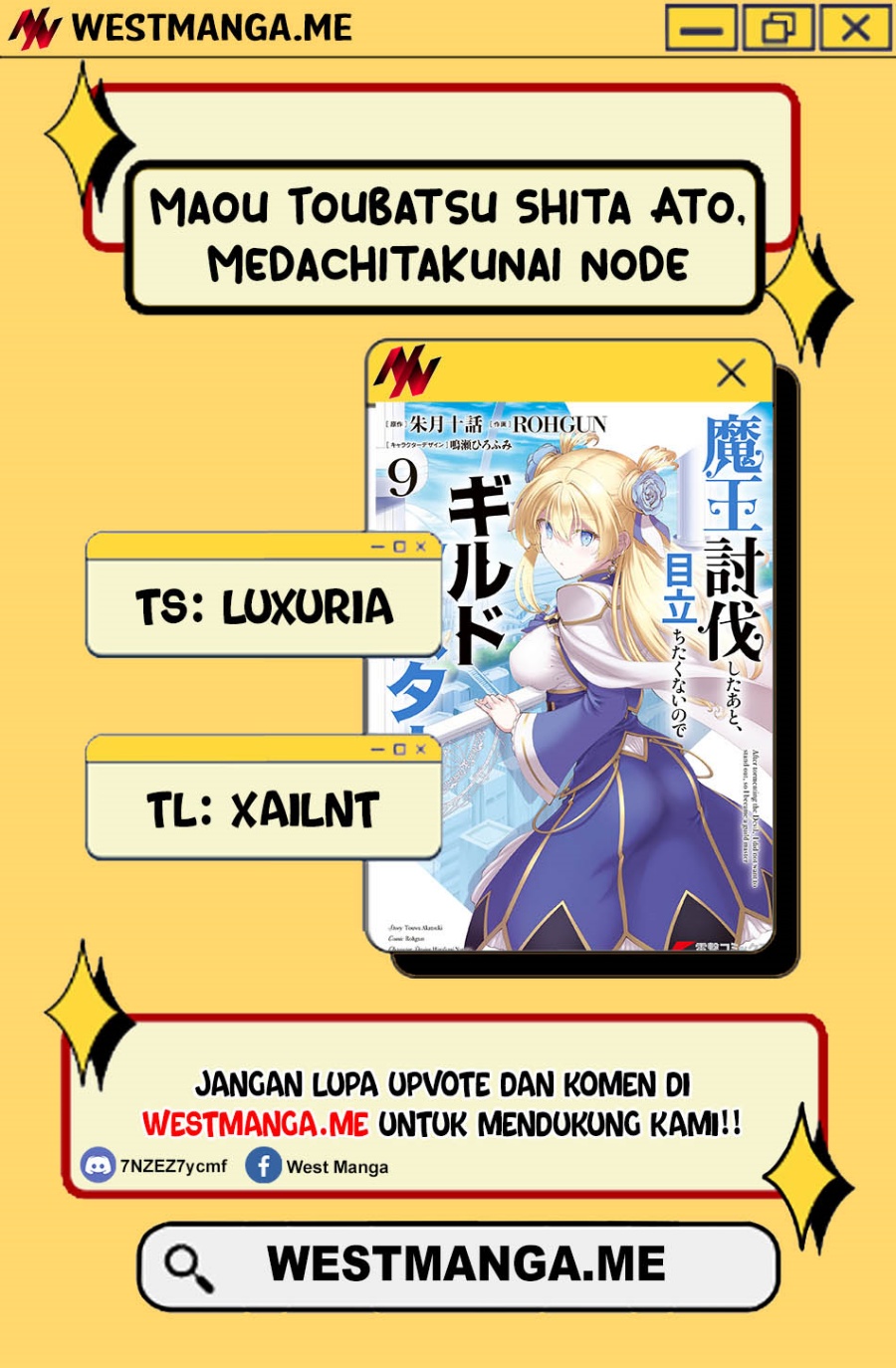 Maou Toubatsu shita Ato, Medachitakunai node Guild Master ni Natta Chapter 44 - halaman 1