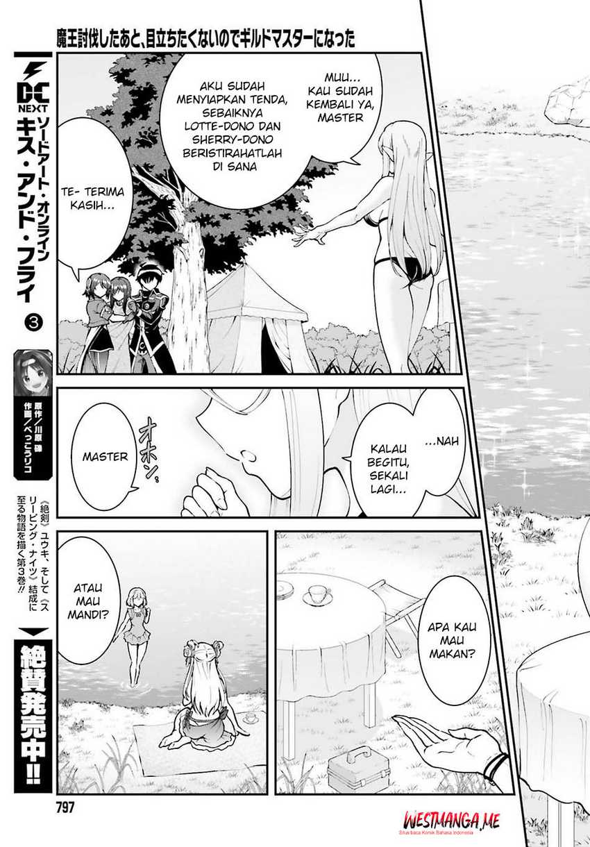 Maou Toubatsu shita Ato, Medachitakunai node Guild Master ni Natta Chapter 45 - halaman 11