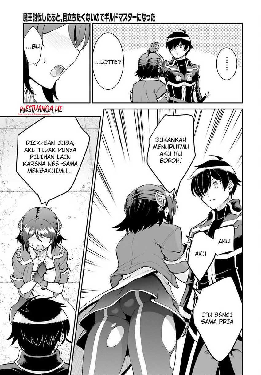 Maou Toubatsu shita Ato, Medachitakunai node Guild Master ni Natta Chapter 45 - halaman 7