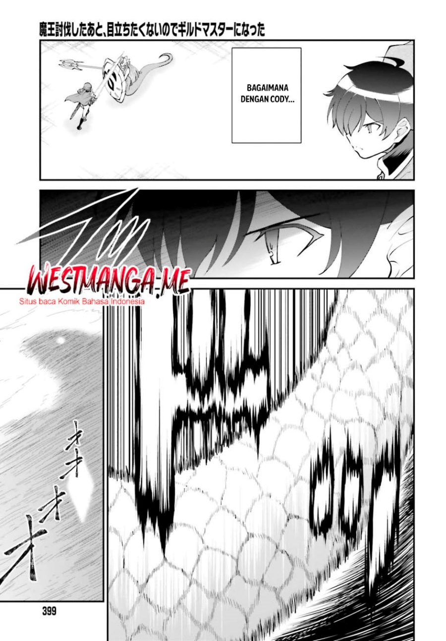 Maou Toubatsu shita Ato, Medachitakunai node Guild Master ni Natta Chapter 56 - halaman 11