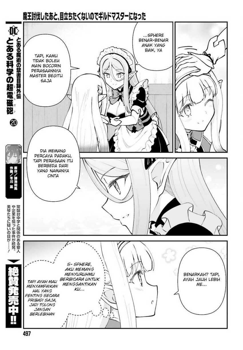 Maou Toubatsu shita Ato, Medachitakunai node Guild Master ni Natta Chapter 65 - halaman 11