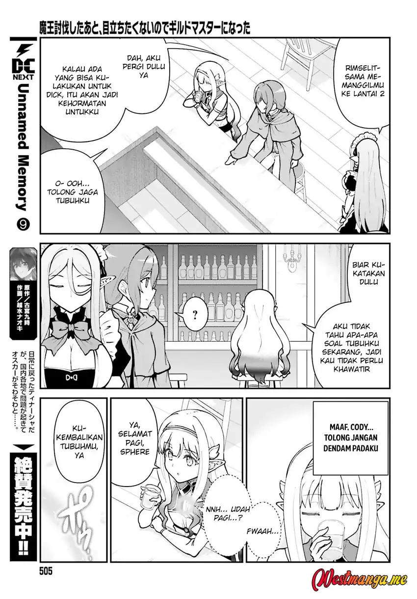 Maou Toubatsu shita Ato, Medachitakunai node Guild Master ni Natta Chapter 66 - halaman 9