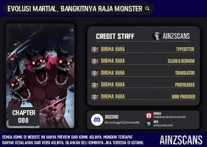 Martial Evolution: Start by Awakening the King of Monsters Chapter 88 - halaman 1