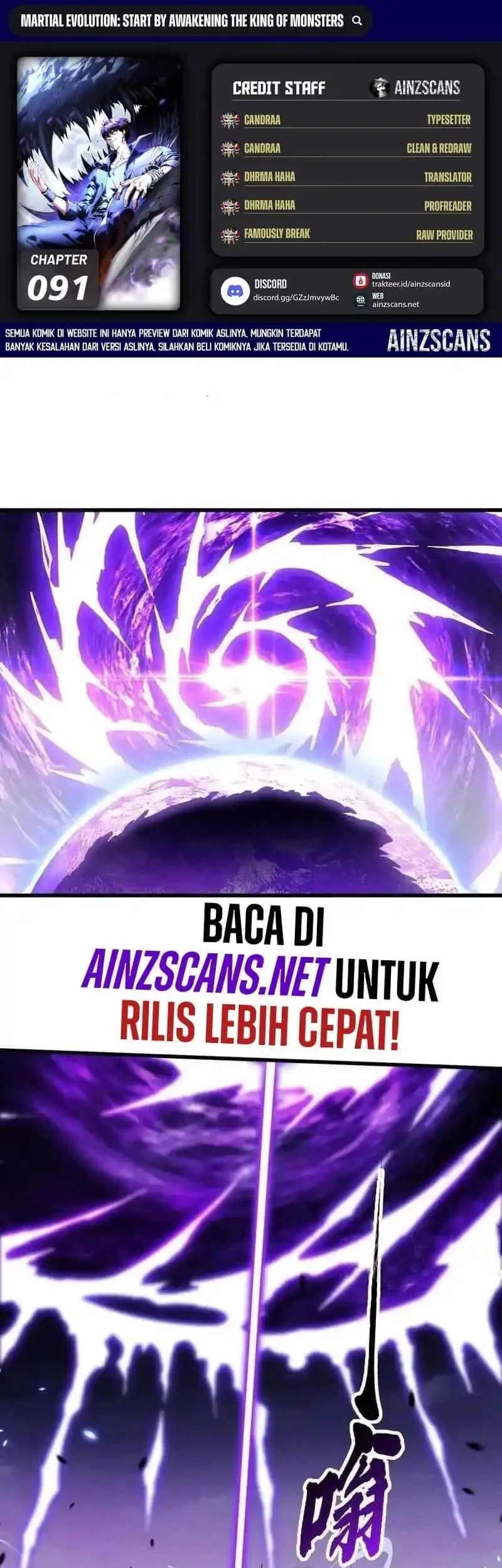 Martial Evolution: Start by Awakening the King of Monsters Chapter 91 - halaman 1