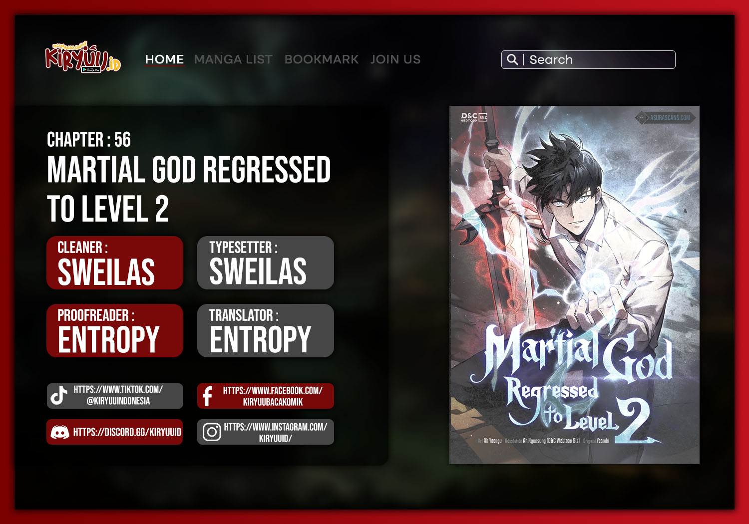 Martial God Regressed to Level 2 Chapter 56 - halaman 1