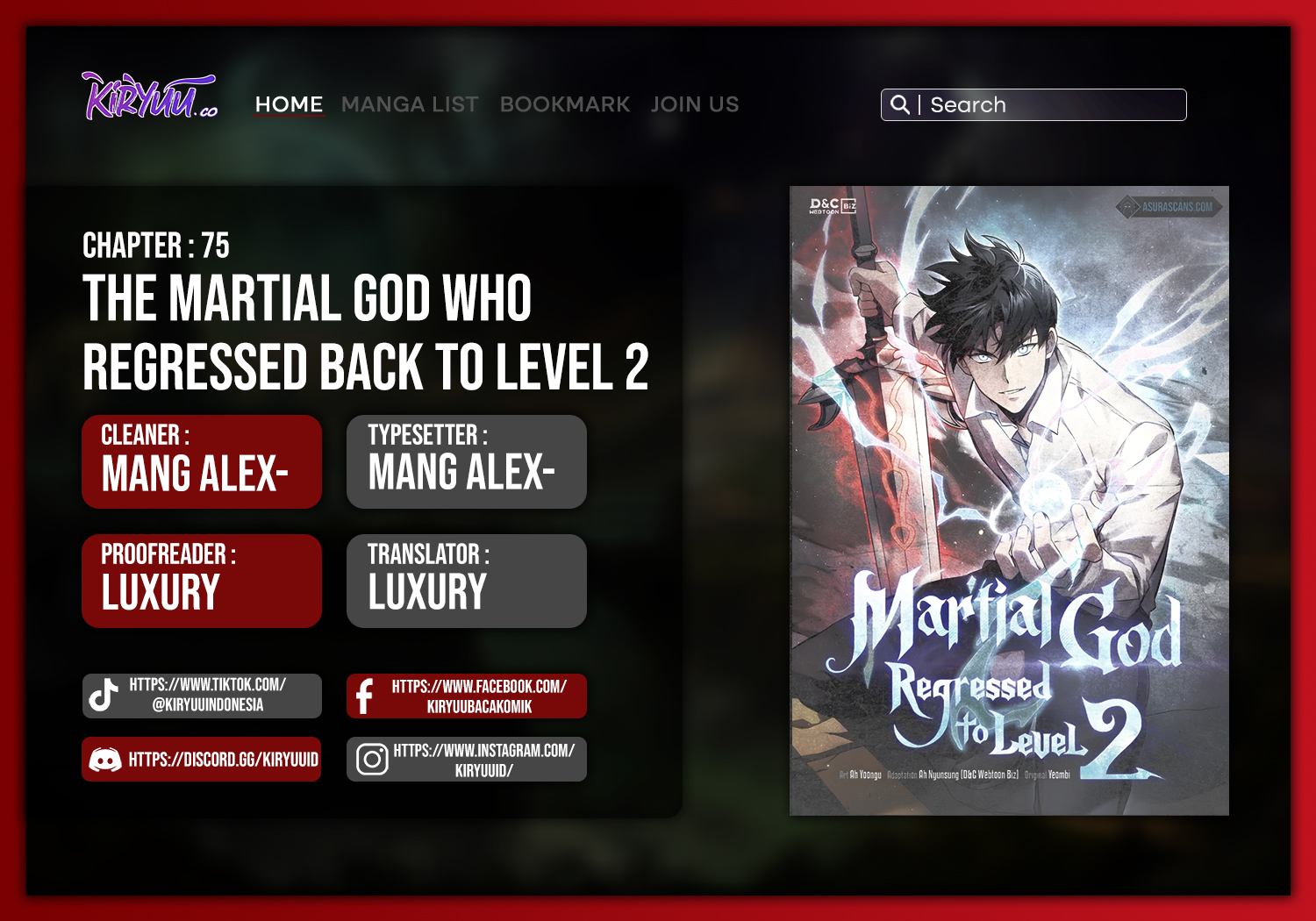 Martial God Regressed to Level 2 Chapter 75 - halaman 1