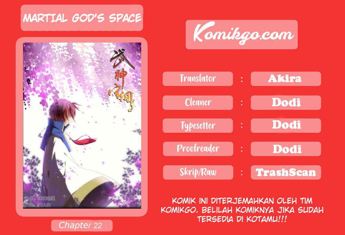 Martial God’s Space Chapter 22 - halaman 1
