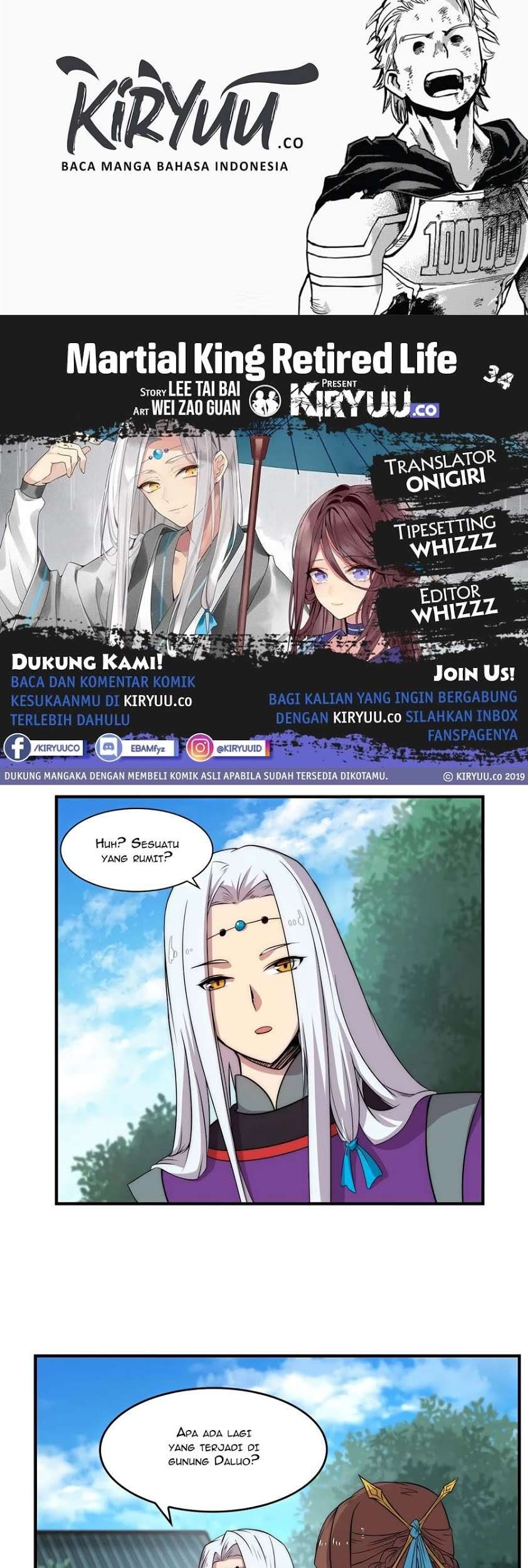 Martial King’s Retired Life Chapter 34 - halaman 1