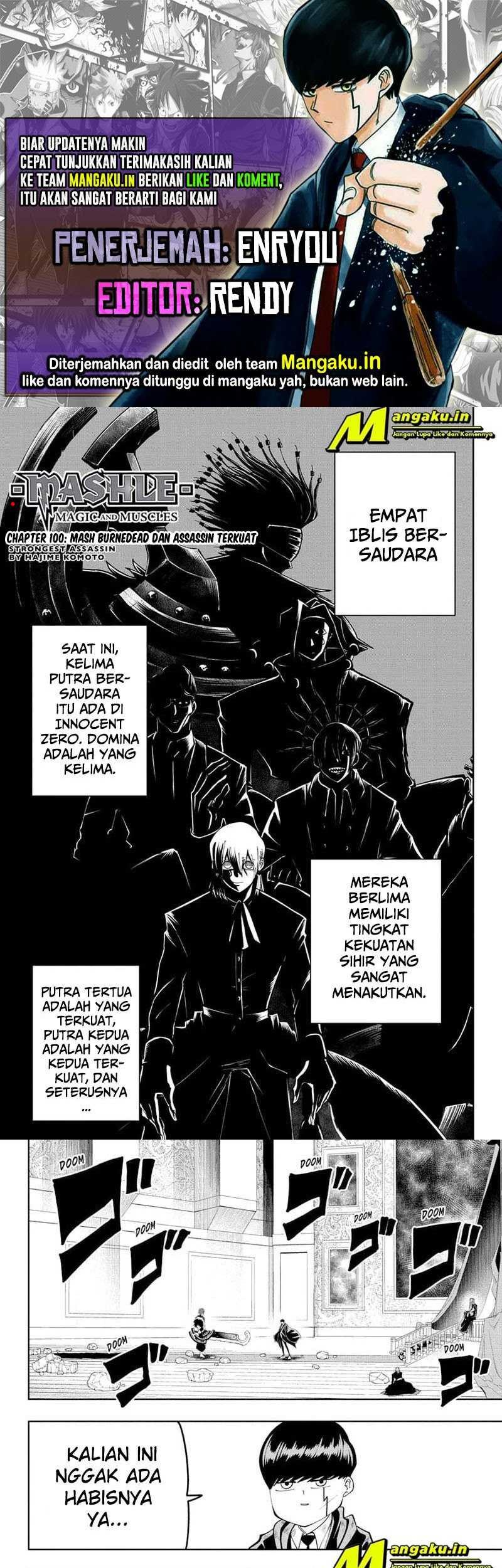 Mashle: Magic and Muscles Chapter 100 - halaman 1