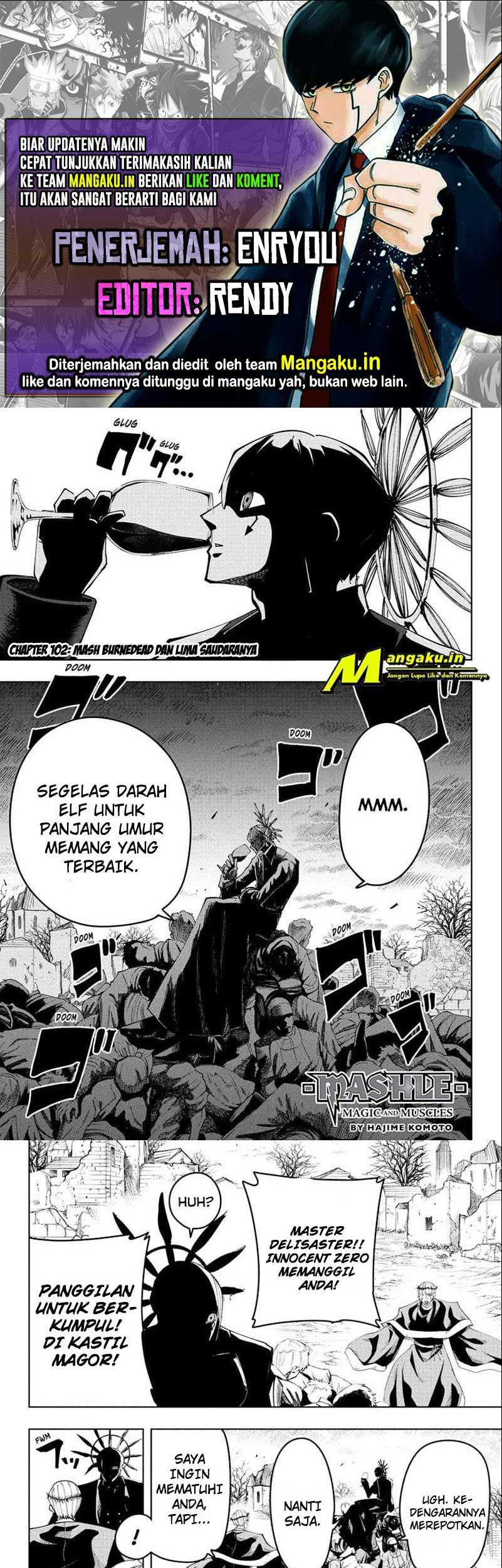 Mashle: Magic and Muscles Chapter 102 - halaman 1