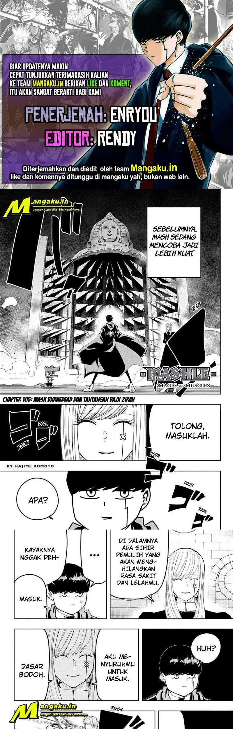 Mashle: Magic and Muscles Chapter 105 - halaman 1