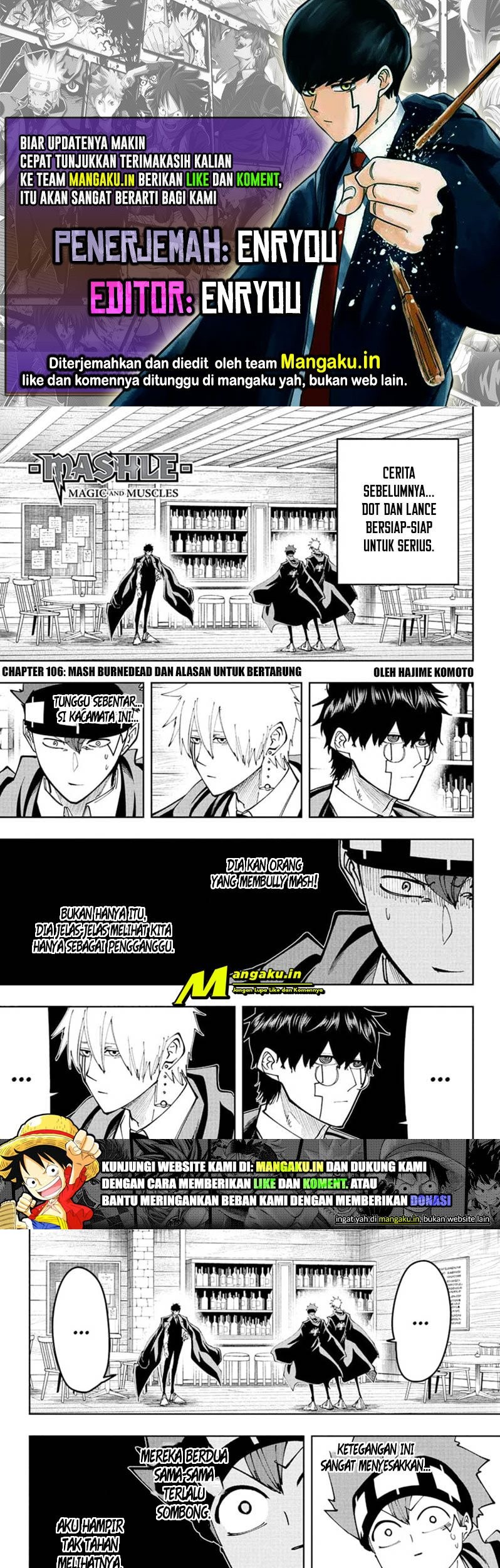 Mashle: Magic and Muscles Chapter 106 - halaman 1
