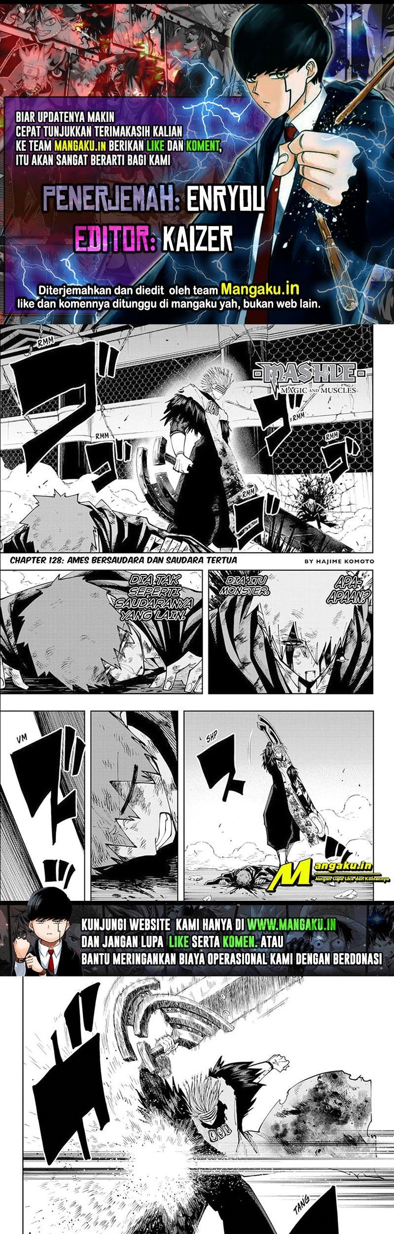 Mashle: Magic and Muscles Chapter 128 - halaman 1