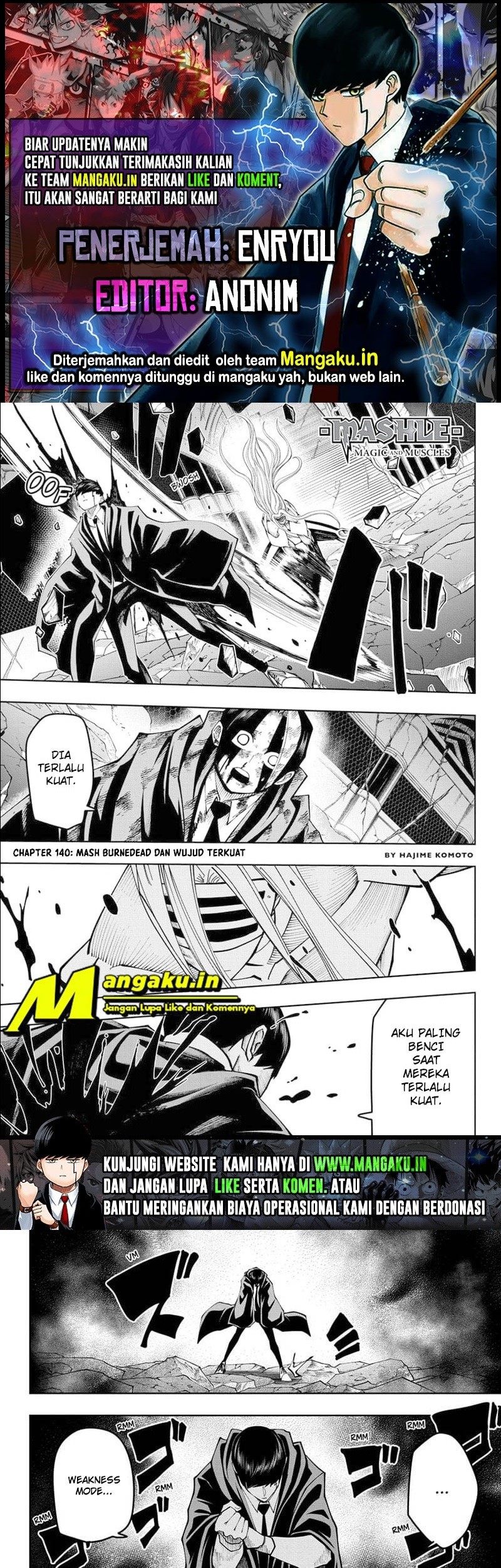 Mashle: Magic and Muscles Chapter 140 - halaman 1