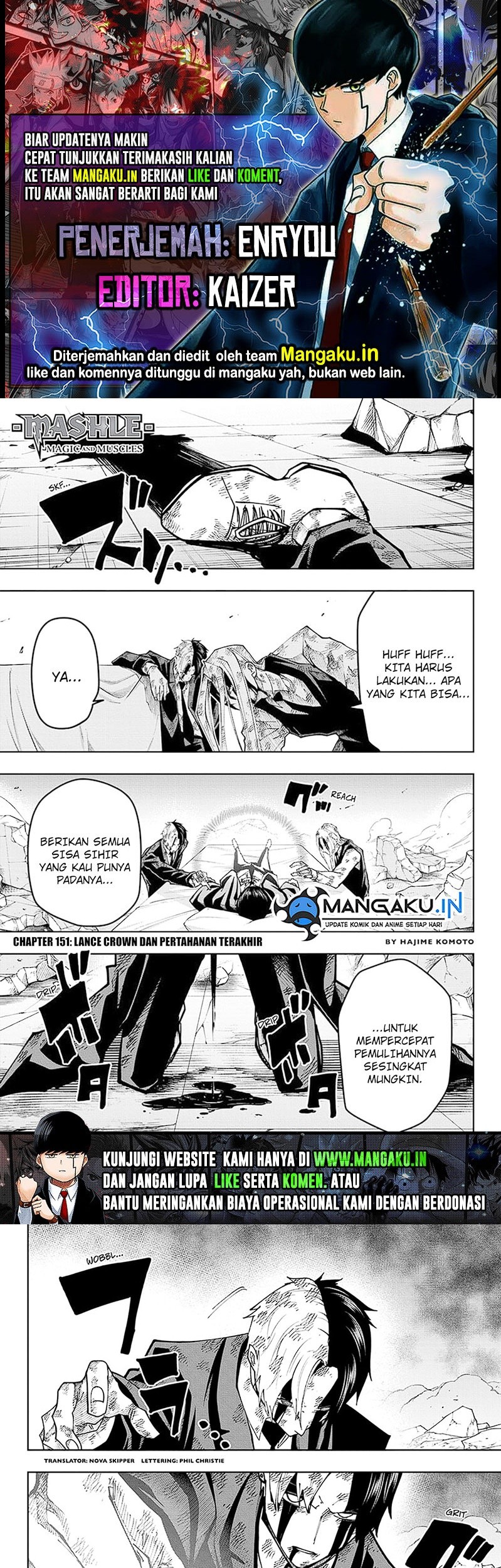 Mashle: Magic and Muscles Chapter 151 - halaman 1