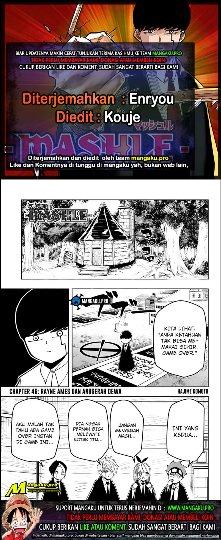 Mashle: Magic and Muscles Chapter 46 - halaman 1
