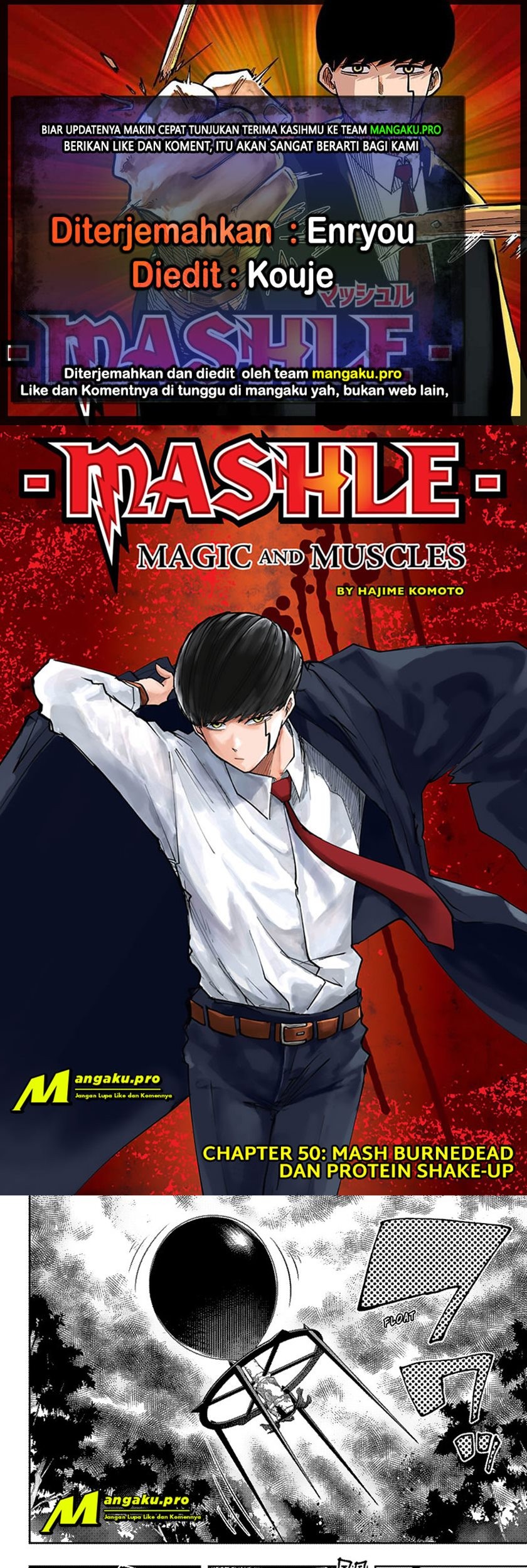 Mashle: Magic and Muscles Chapter 50 - halaman 1
