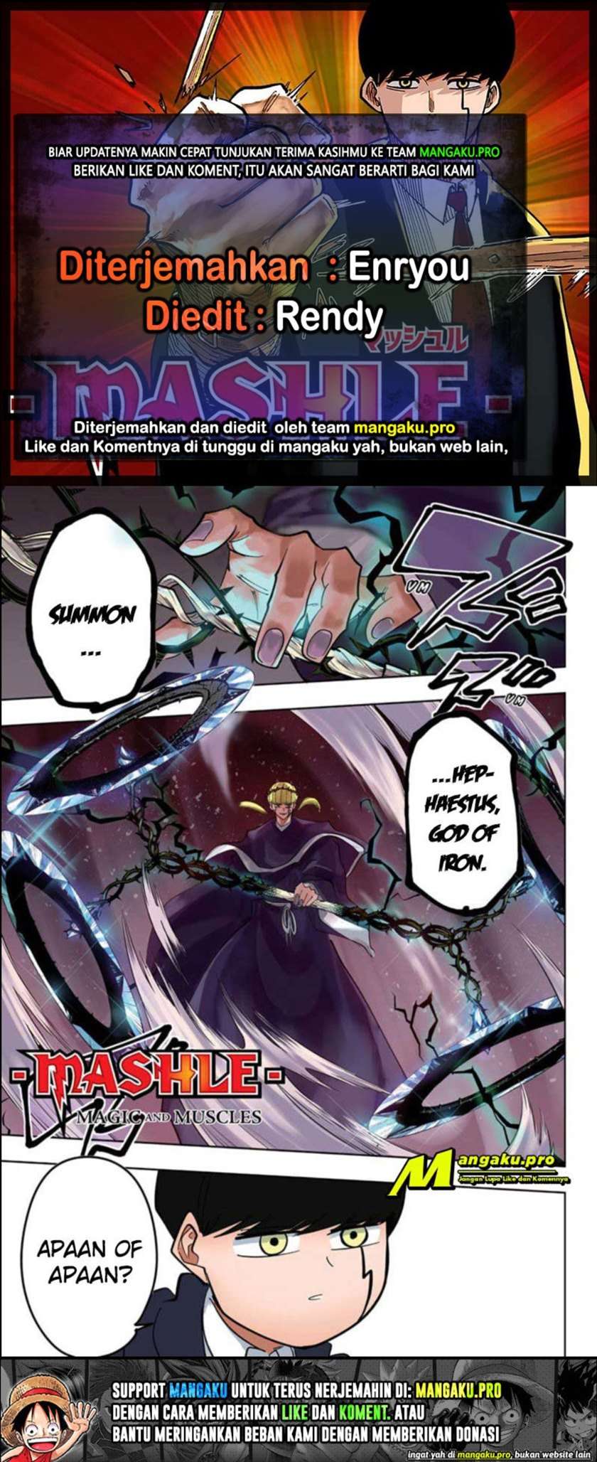 Mashle: Magic and Muscles Chapter 67 - halaman 1