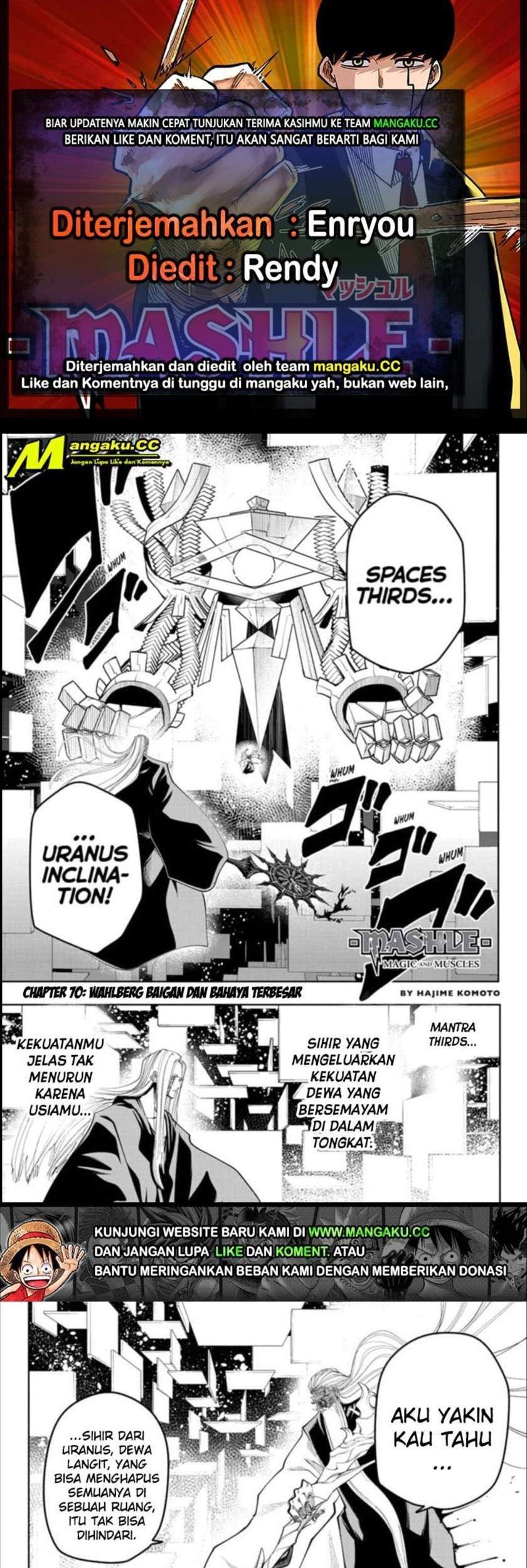 Mashle: Magic and Muscles Chapter 70 - halaman 1